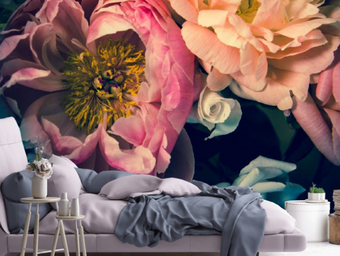 photo wallpaper with peonies photo wallpaper with peonies