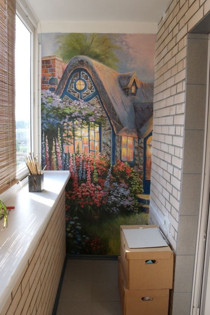 wall decoration on the balcony wall decoration on the balcony