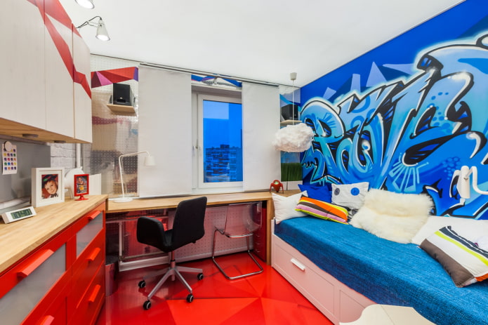 graffiti drawing on accent wall graffiti drawing on accent wall