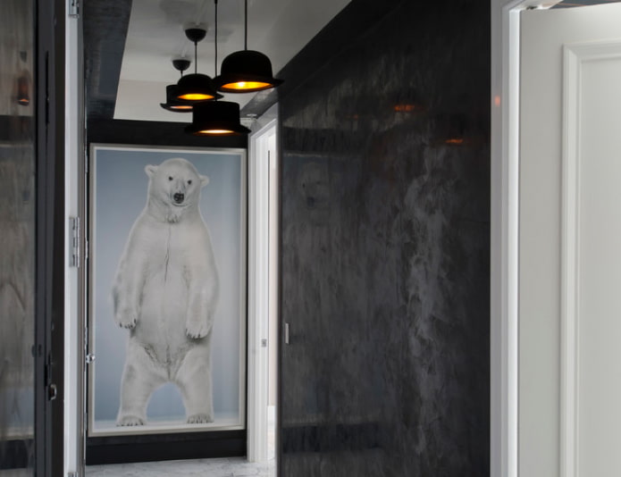 narrow photomurals with a polar bear in the hallway narrow photomurals with a polar bear in the hallway