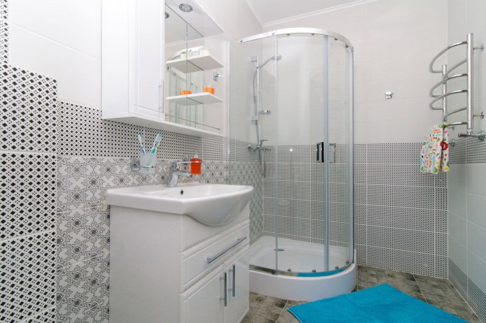 design of a bright bathroom with shower design of a bright bathroom with shower