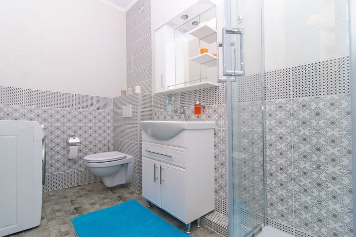 design of a bright bathroom with shower design of a bright bathroom with shower