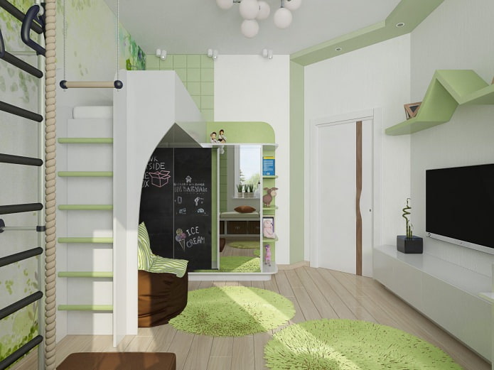 nursery design in green nursery design in green