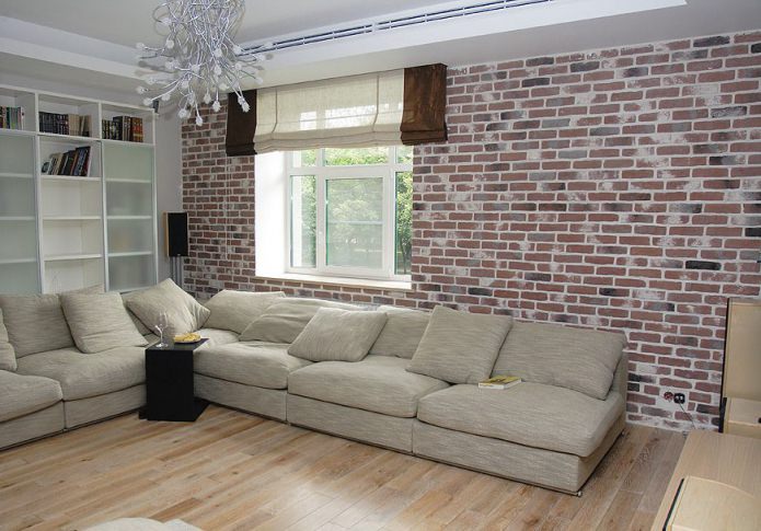 window decoration with roman blinds