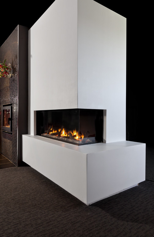 corner fireplace