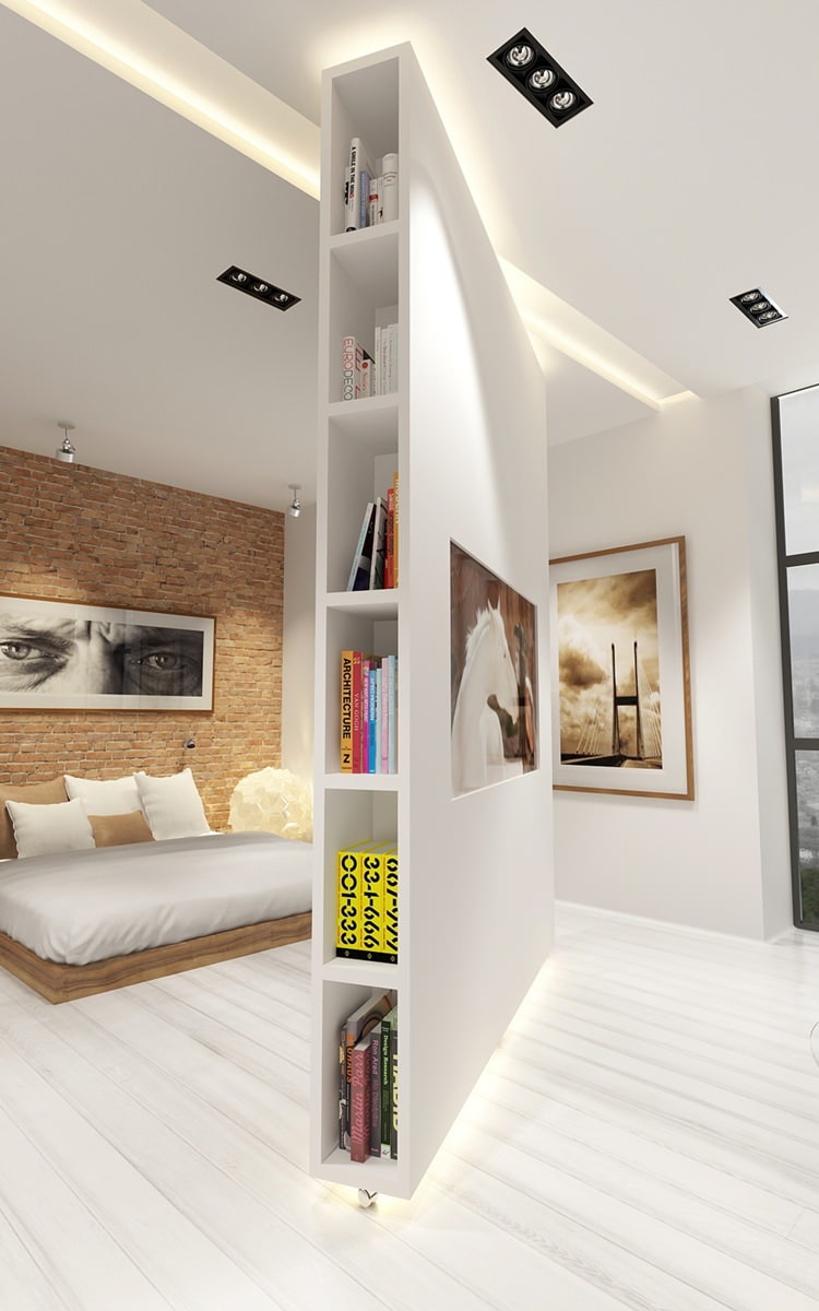 illuminated rotating mirror baffle