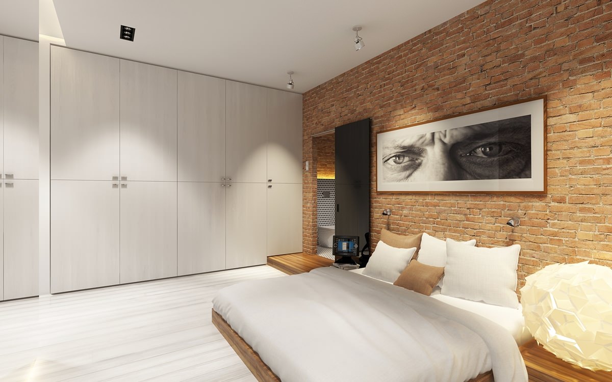 bedroom in the studio