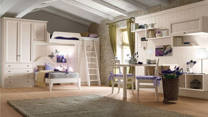 bright children's room in country style bright children's room in country style