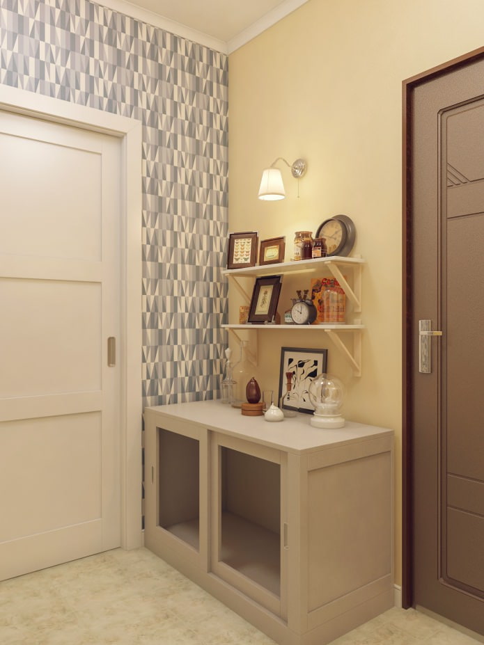 hallway design 6.5 sq. m.