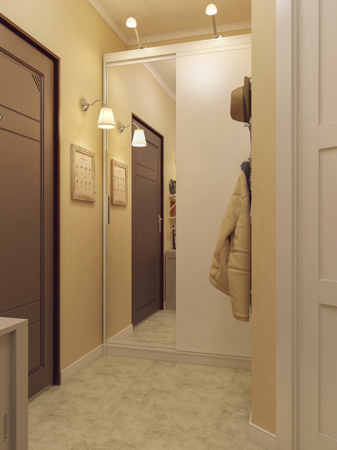 hallway design 6.5 sq. m.