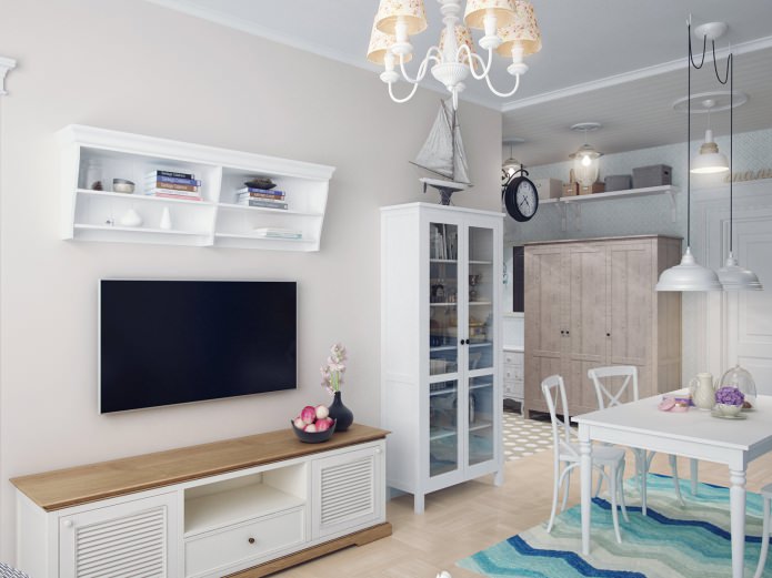 kitchen-living room interior kitchen-living room interior