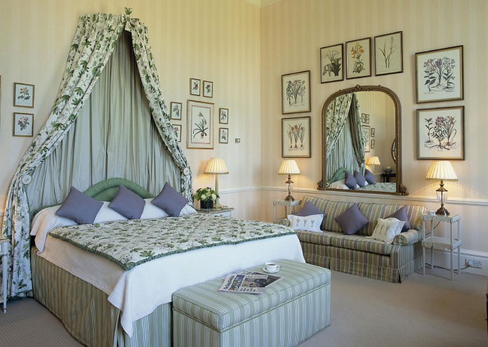 English bedroom interior