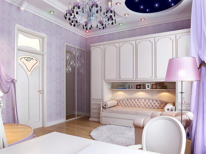 lilac nursery in classic style lilac nursery in classic style
