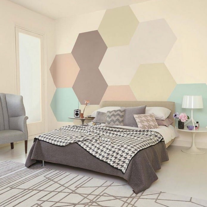bedroom interior in pastel colors bedroom interior in pastel colors