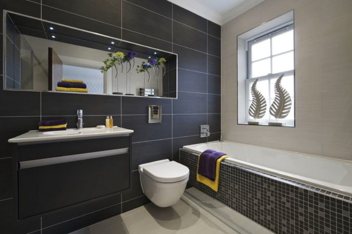 gray tiles in the bathroom gray tiles in the bathroom