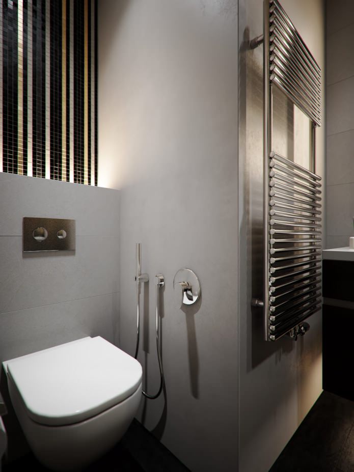 hanging toilet in the interior of the bathroom hanging toilet in the interior of the bathroom