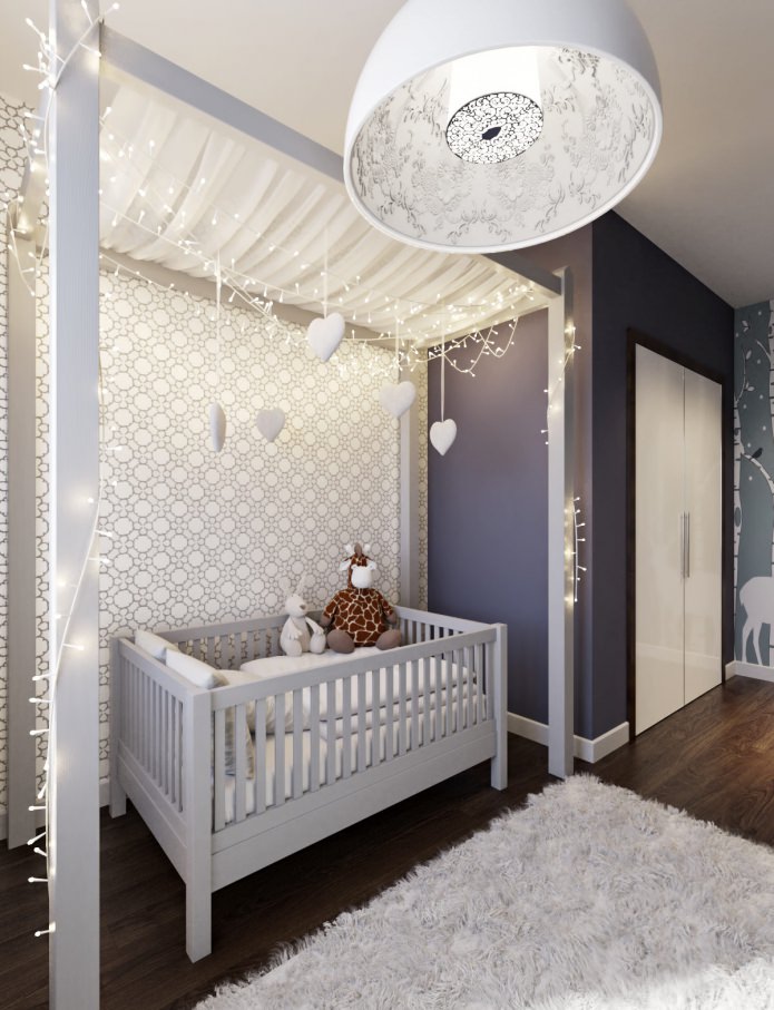 design of a nursery for a newborn