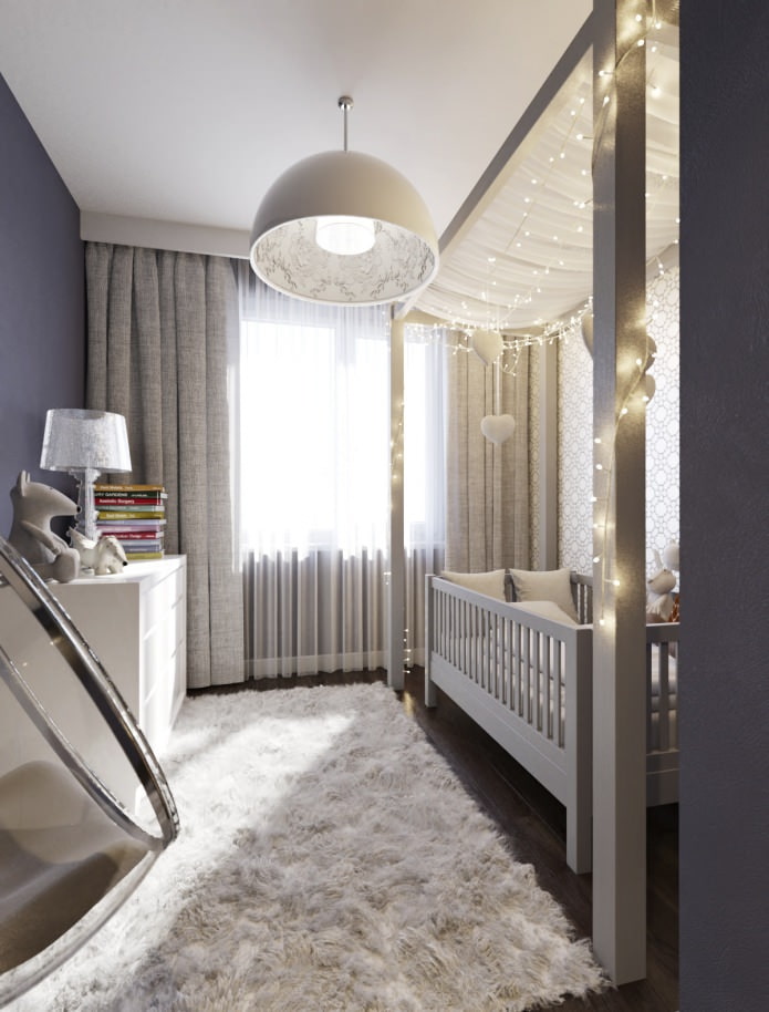 design of a nursery for a newborn