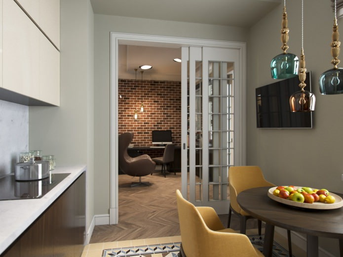 sliding doors in the interior