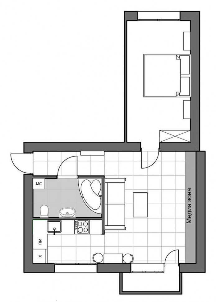 Euro-duplex layout Euro-duplex layout