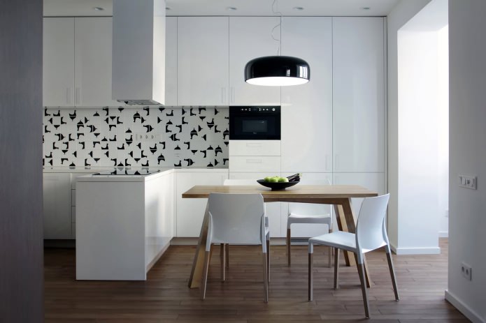 Combined chairs in the interior