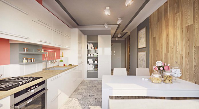 kitchen-dining room interior 14 sq. m.