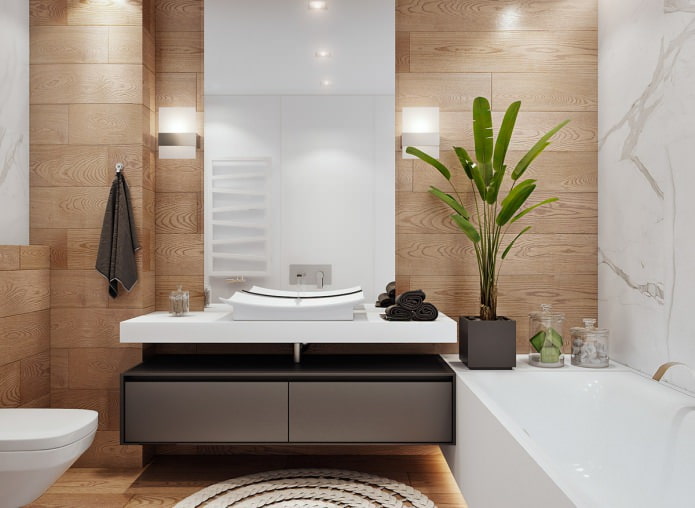 bright bathroom interior