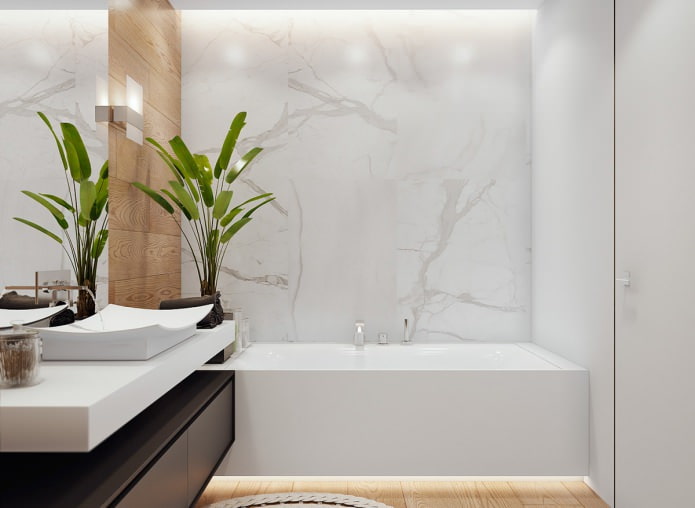 bright bathroom interior