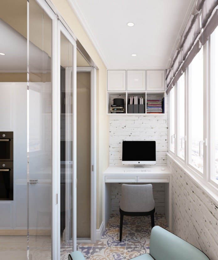 office in a studio apartment 50 sq.