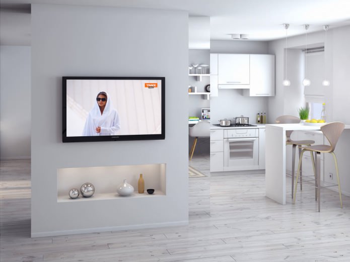 One-room studio apartment project