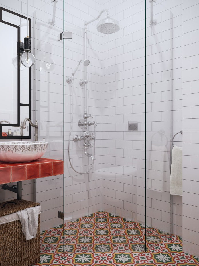bathroom design with shower