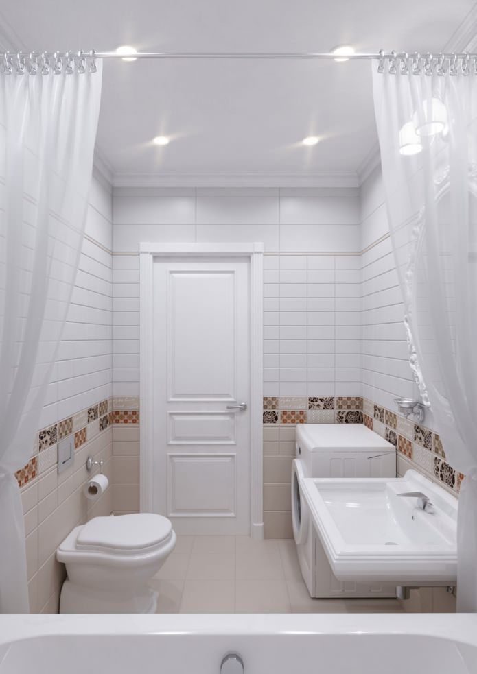 bathroom in light colors