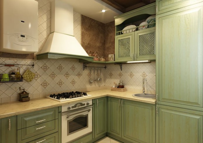 kitchen in a country style apartment