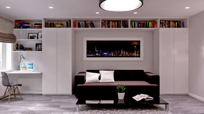 the interior of a one-room apartment-Khrushchev 30 sq. m.