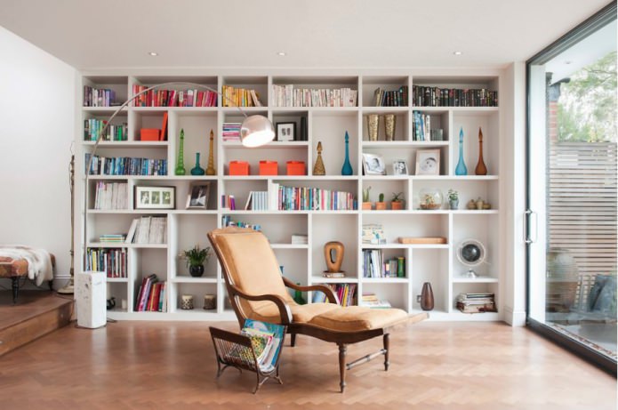 decor items on the rack