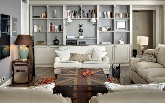 decor items on the rack