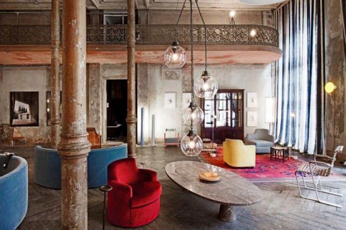 interior in red-brown tones interior in red-brown tones