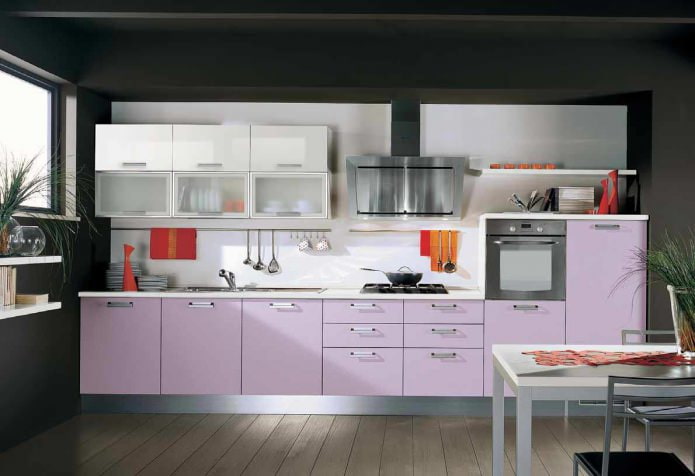 Lilac kitchen interior Lilac kitchen interior