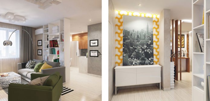 Apartment design 58 sq. m.