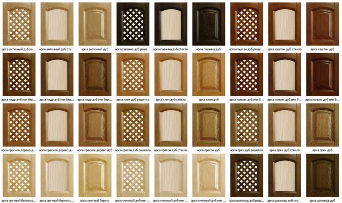 Frame facades based on MDF profile Frame facades based on MDF profile