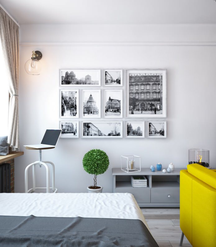 Design of a one-room apartment-vest