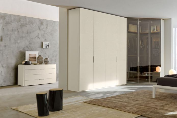 Corner wardrobe design in the bedroom Corner wardrobe design in the bedroom