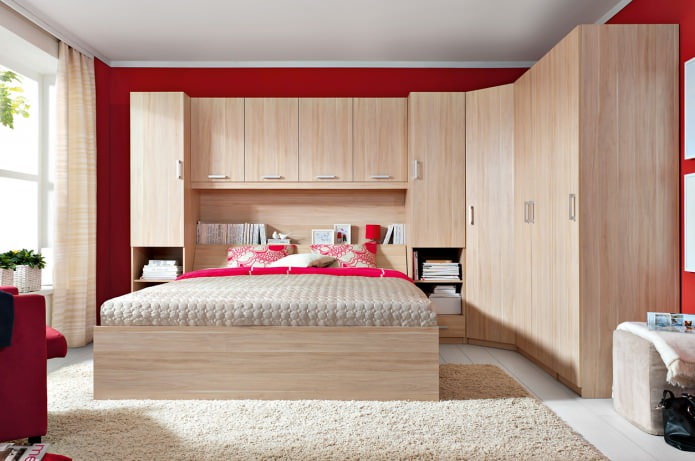 Corner wardrobe design in the bedroom Corner wardrobe design in the bedroom