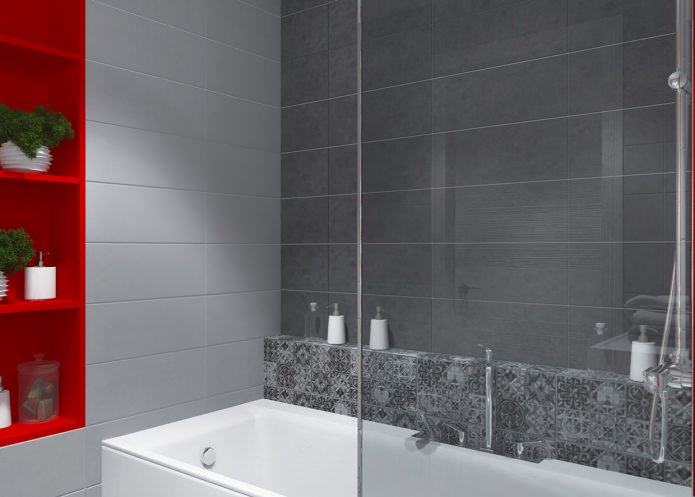 bathroom interior in an apartment of 65 sq. m.