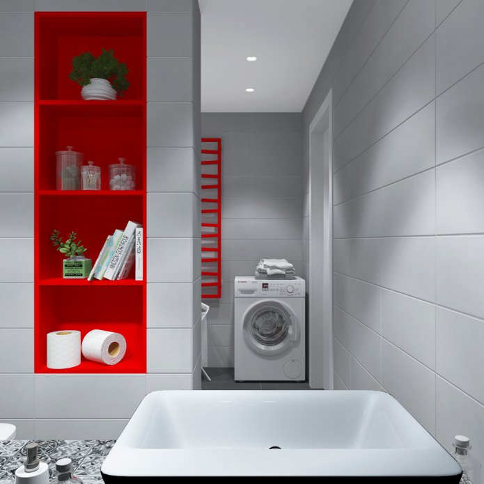 bathroom interior in an apartment of 65 sq. m.