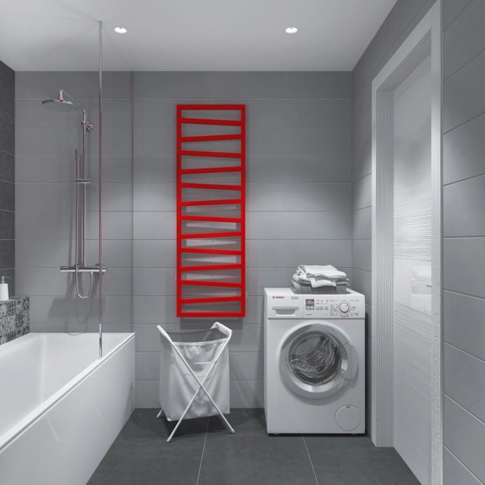 bathroom interior in an apartment of 65 sq. m.