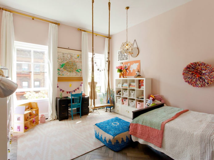 swing in the children's room