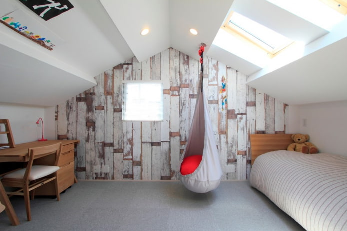 soft hanging chair in the nursery