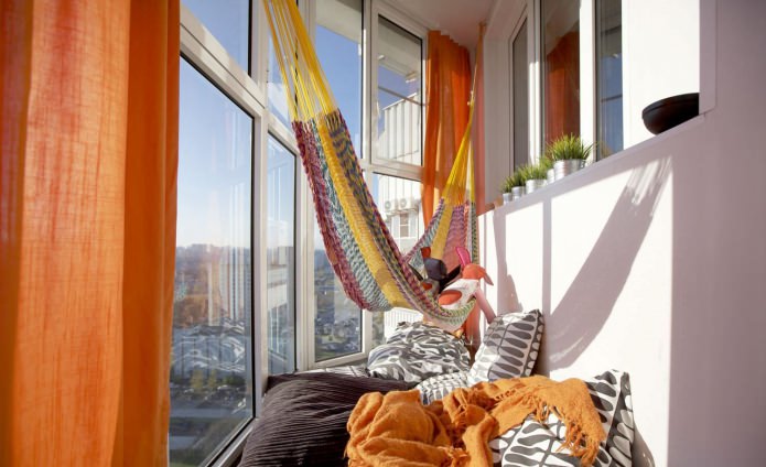 hammock on the loggia