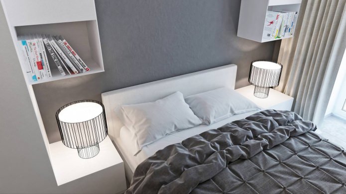 bedroom in the interior of a three-room apartment bedroom in the interior of a three-room apartment